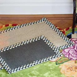 Courtly Check Black Sisal 2' x 3' Rug