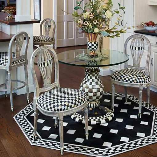 Courtly Check Ceramic Pedestal Table Base