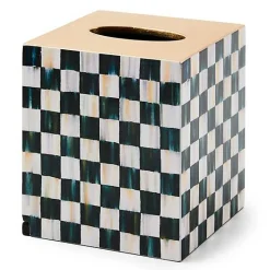 Courtly Check Lacquer Boutique Tissue Box Cover