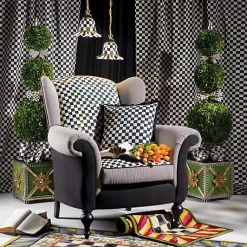 Courtly Check Purple Green 2' x 3' Rug