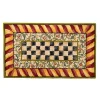 Courtly Check Red  Gold 3' x 5' Rug