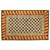 Courtly Check Red  Gold 5' x 8' Rug