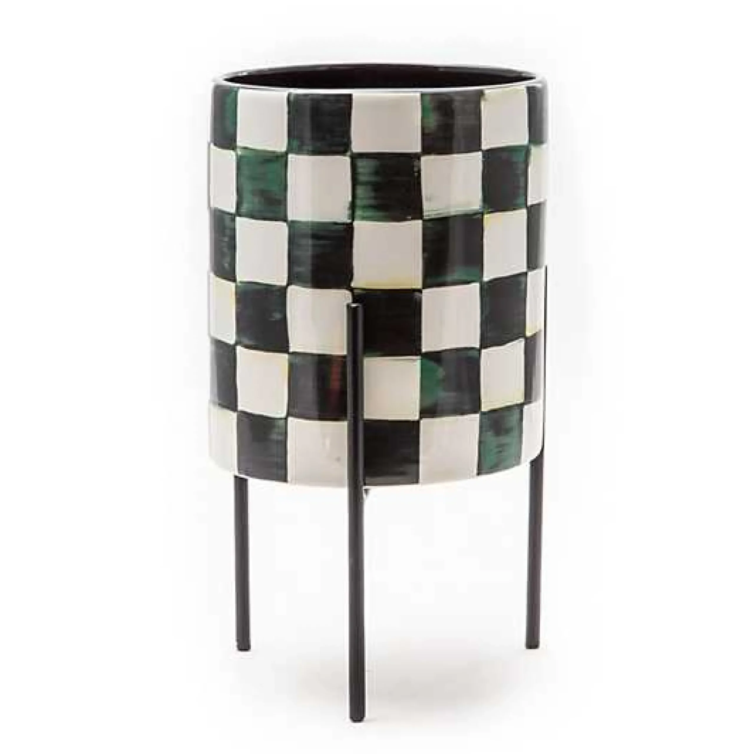 Courtly Check Tabletop Planter