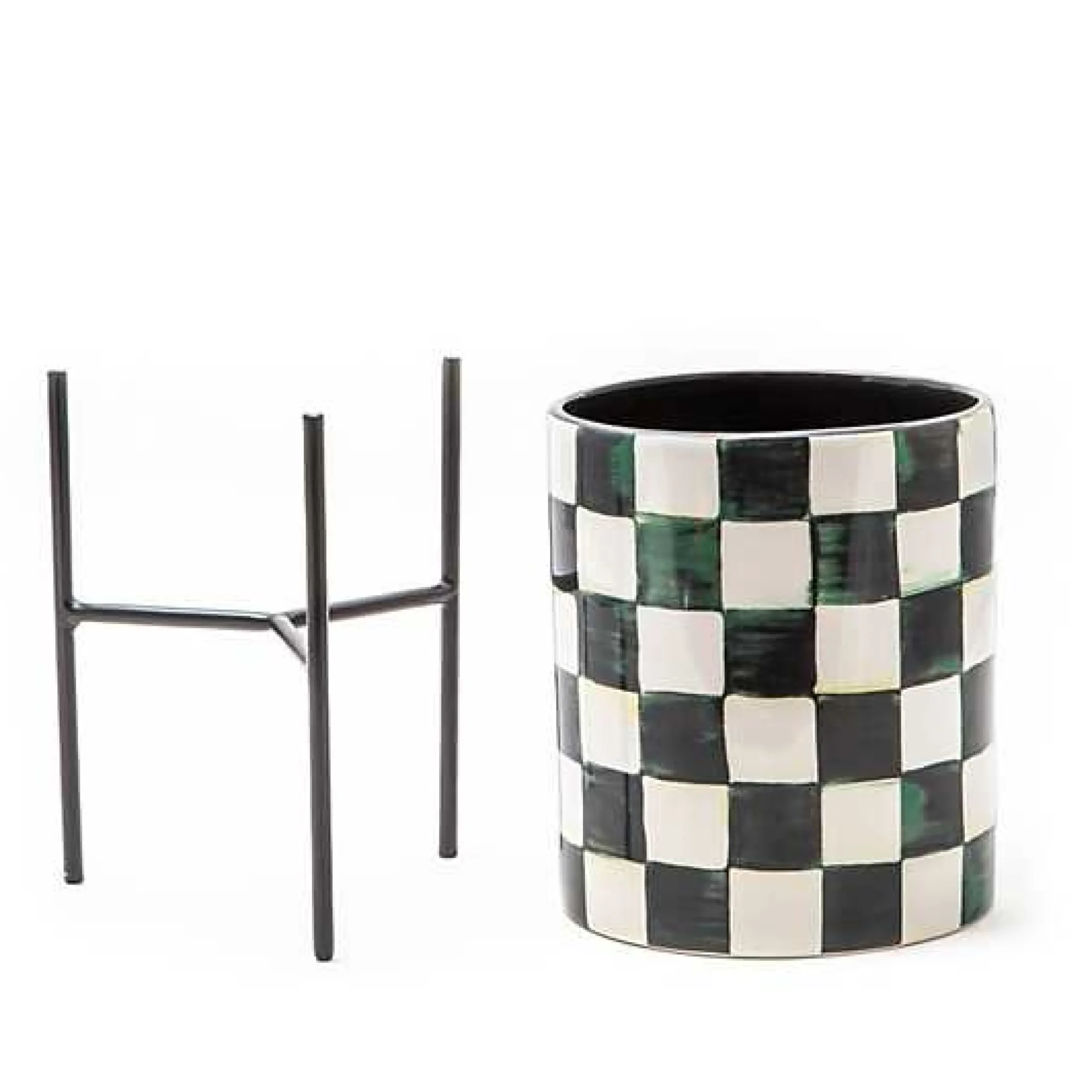 Courtly Check Tabletop Planter