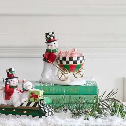 Cozy Christmas Snowman Cart Bowl