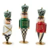 Cozy Christmas Tin Nutcrackers, Set of 3