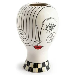 Doodles Lady Head Vase