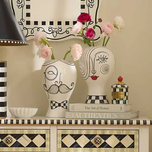 Doodles Lady Head Vase