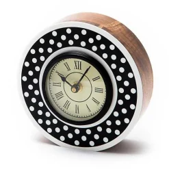 Dotty Round Desk Clock
