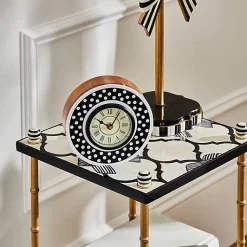 Dotty Round Desk Clock