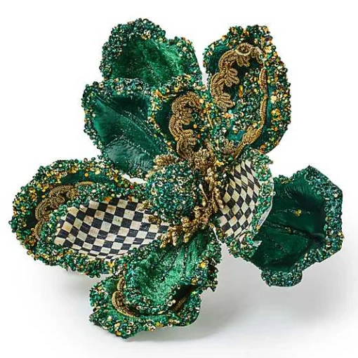 Emerald Luxe Magnolia Clip