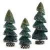 Farmhouse Holiday Bottle Brush Trees - Set of 3
