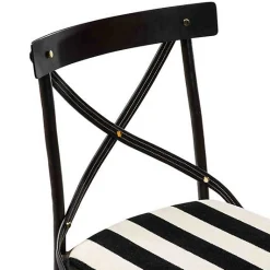 Flatiron Black Stripe Dining Chair