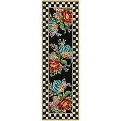 Flower Market 2'6 x 8' Washable Runner