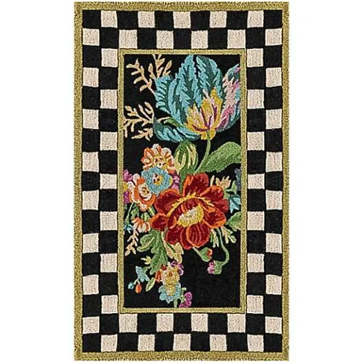 Flower Market 3' x 5' Washable Rug