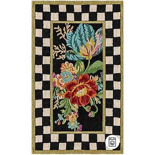 Flower Market 3' x 5' Washable Rug