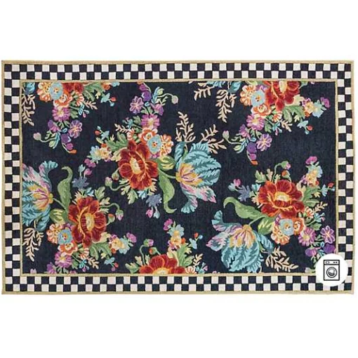 Flower Market 5' x 7'6 Washable Rug