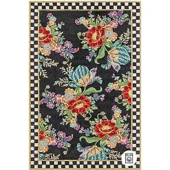Flower Market 8' x 10' Washable Rug