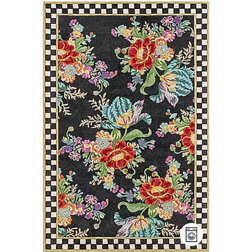 Flower Market 8' x 10' Washable Rug