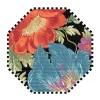 Flower Market Reflections Black 6' Octagon Rug