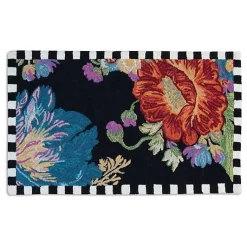 Flower Market Reflections Black 2'3 x 3'9 Rug