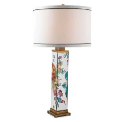Flower Market Reflections Table Lamp