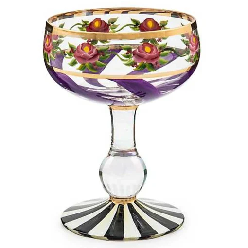 Maypole Lavender Coupe Glass