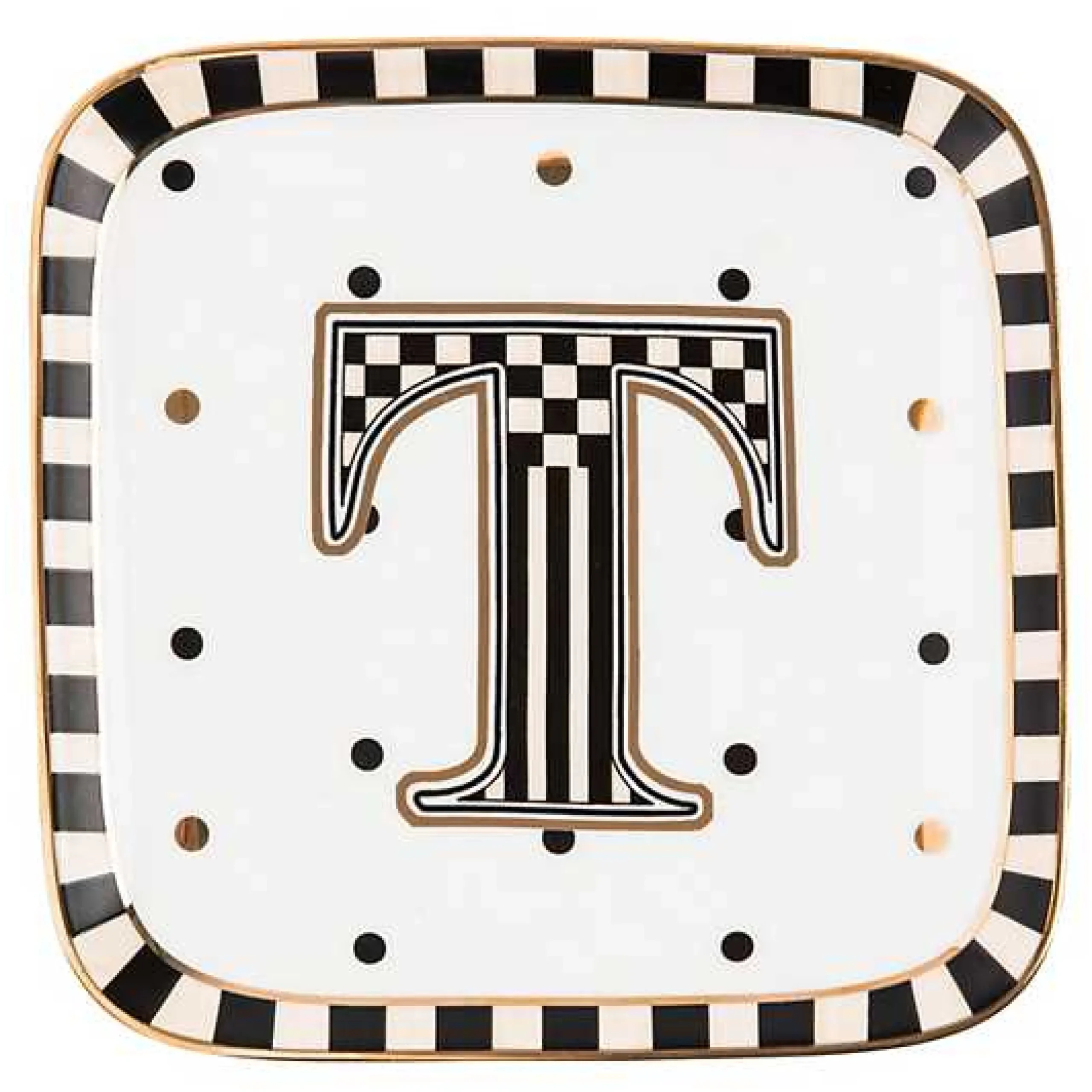 Monogram Dish - T