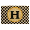 Monogrammed H Entrance Mat