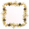 Petal Square Gold Wall Mirror