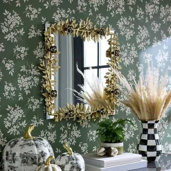 Petal Square Gold Wall Mirror