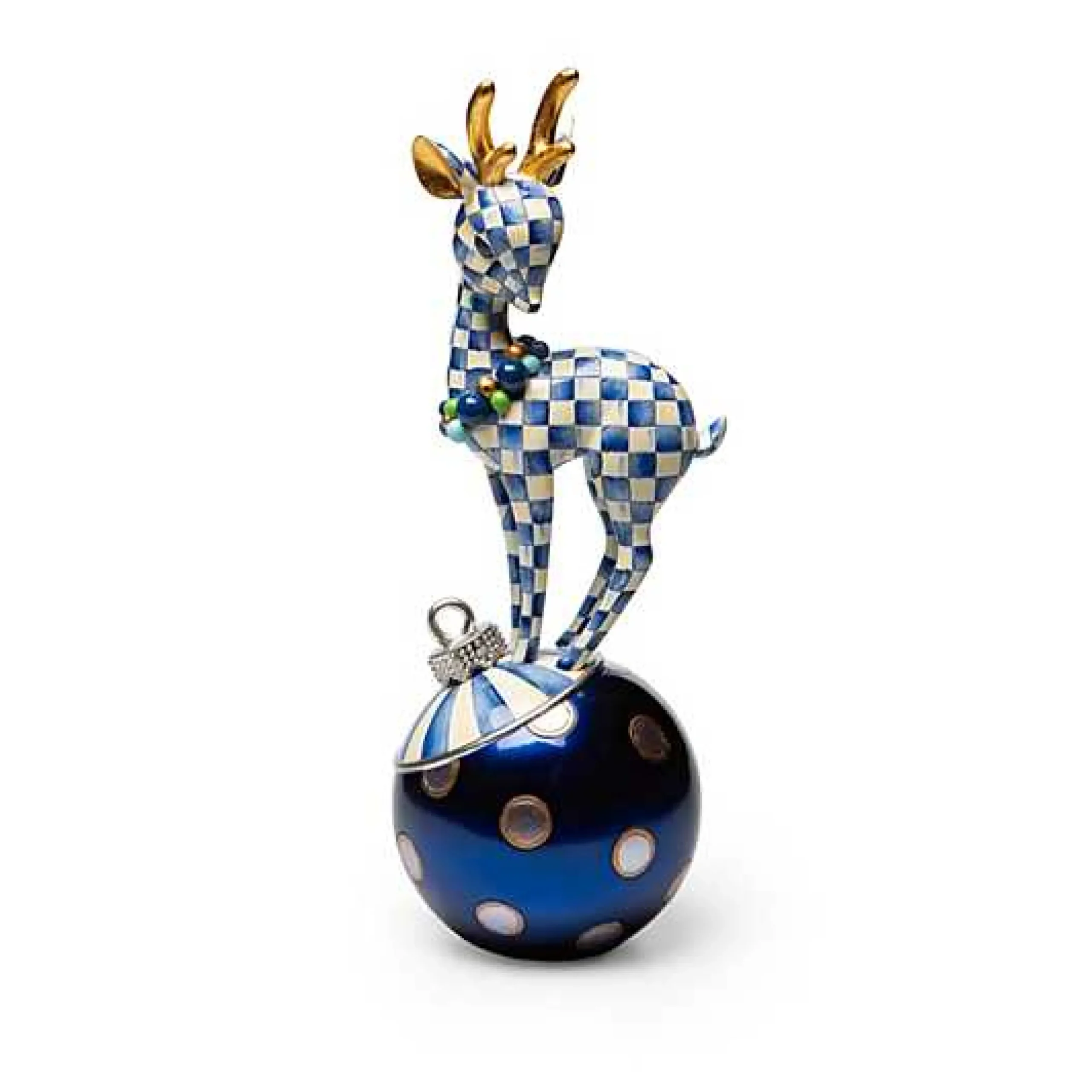 Royal Check Deary Deer on Ornament