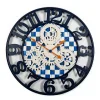 Royal Check Large Farmhouse Wall Clock