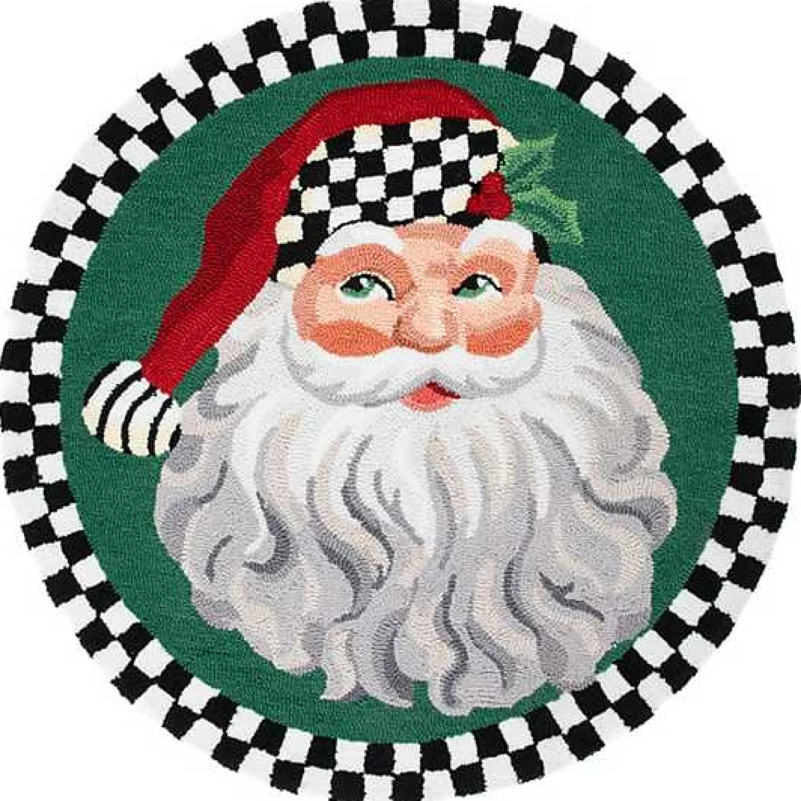 Santa 3' Round Rug