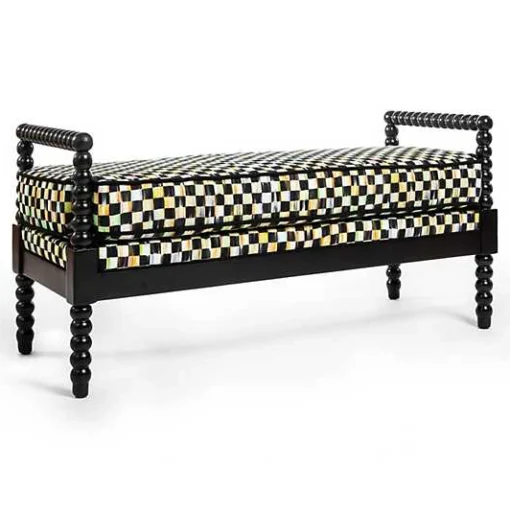 Spindle Check Outdoor Bench