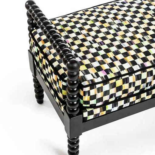 Spindle Check Outdoor Bench