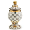 Sterling Check Ceramic Globe Canister