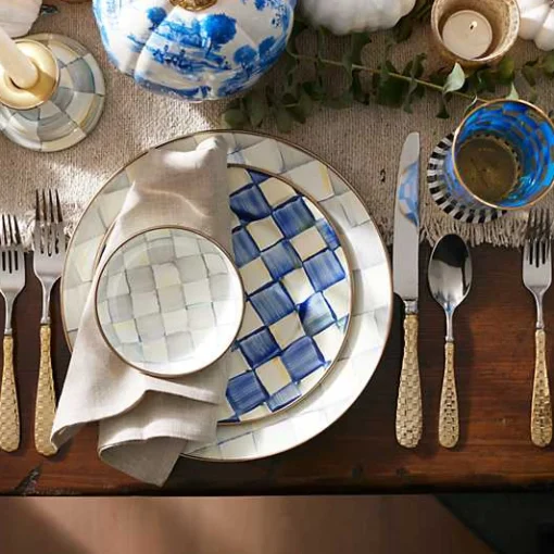 Sterling Check Dipping Bowl