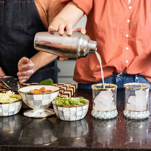 Sterling Check Ice Cream Dish