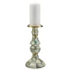 Sterling Check Large Pillar Candlestick