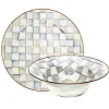 Sterling Check Serving Platter  Bowl Set
