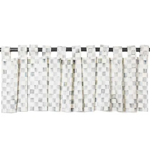 Sterling Check Tab Top Valance