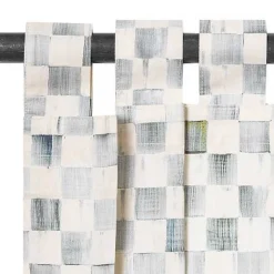 Sterling Check Tab Top Valance
