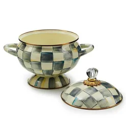 Sterling Check Tureen
