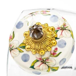 Sweets Jar with Wildflowers Blue Lid