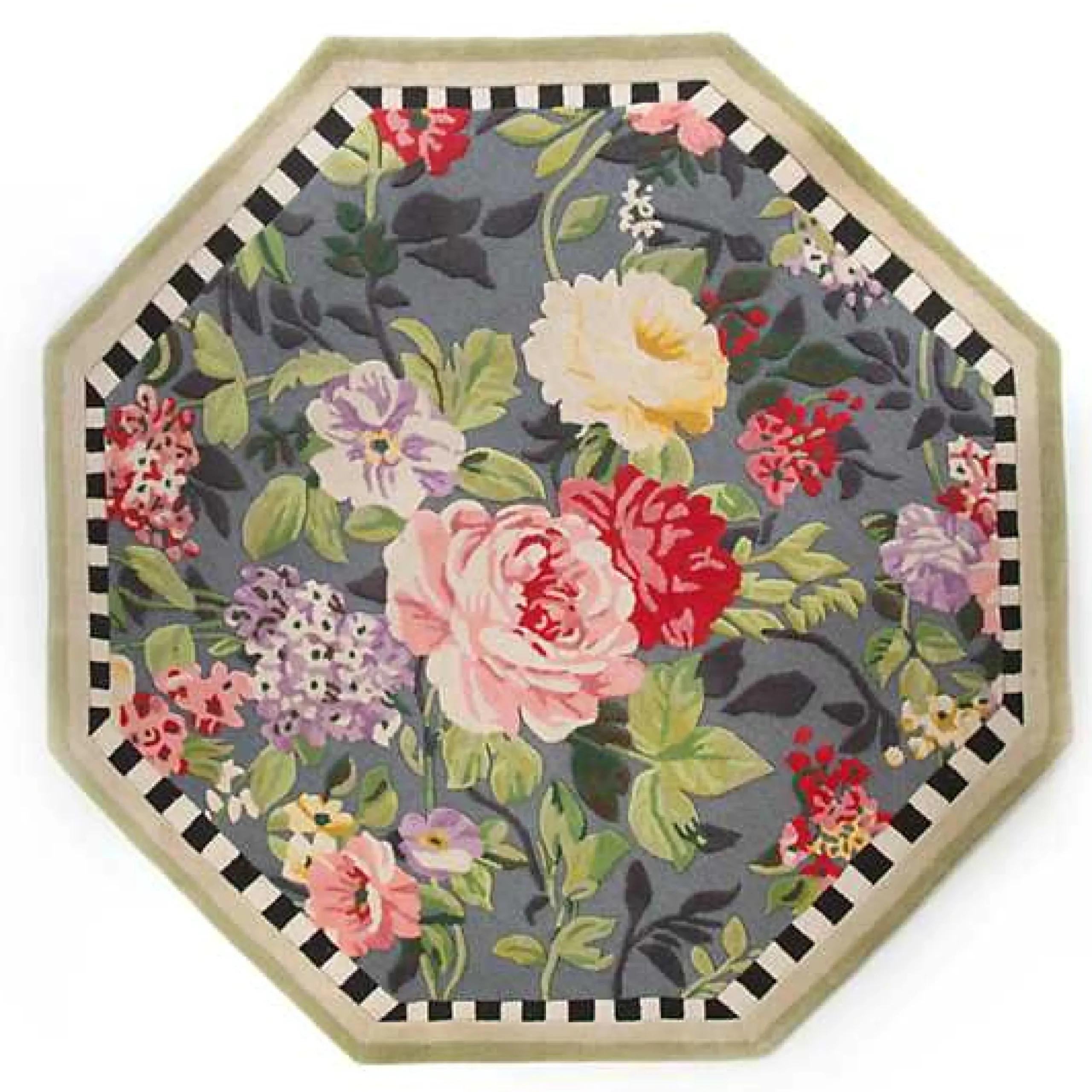 Tudor Rose 6' Octagon Rug