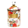 White Flower Market Medium Canister