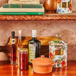 White Flower Market Medium Canister