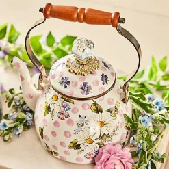 Wildflowers Pink 2 Quart Tea Kettle