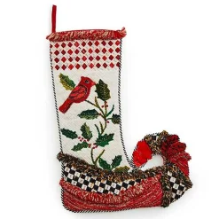 Christmas Cardinal Stocking